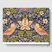 William Morris Strawberry Thief Floral Art Nouveau Gastenboek (Achterkant)