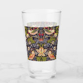 William Morris Strawberry Thief Floral Art Nouveau Glas (Voorkant)