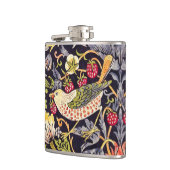 William Morris Strawberry Thief Floral Art Nouveau Heupfles (Links)