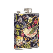 William Morris Strawberry Thief Floral Art Nouveau Heupfles (Rechts)