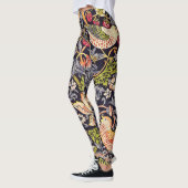 William Morris Strawberry Thief Floral Art Nouveau Leggings (Links)