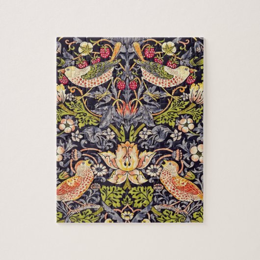 William Morris Strawberry Thief Floral Art Nouveau Legpuzzel (Verticaal)