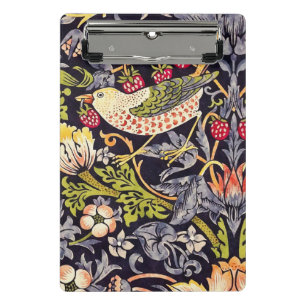 William Morris Strawberry Thief Floral Art Nouveau Mini Klembord