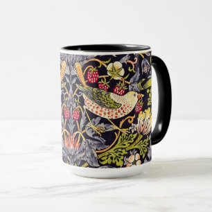 William Morris Strawberry Thief Floral Art Nouveau Mok