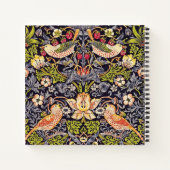 William Morris Strawberry Thief Floral Art Nouveau Notitieboek (Achterkant)