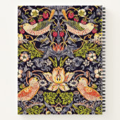 William Morris Strawberry Thief Floral Art Nouveau Notitieboek (Achterkant)