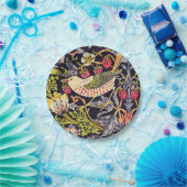 William Morris Strawberry Thief Floral Art Nouveau Papieren Bordje (Feest)