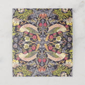 William Morris Strawberry Thief Floral Art Nouveau Plaatskaartje (Buitenkant ongevouwen)