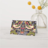 William Morris Strawberry Thief Floral Art Nouveau Plaatskaartje (Achterkant)