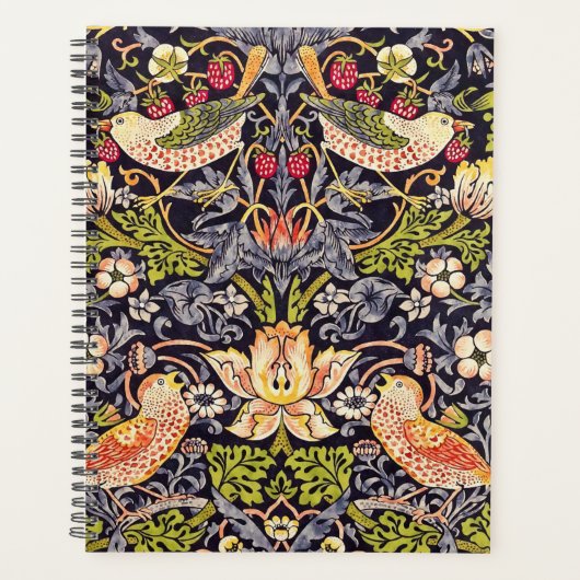 William Morris Strawberry Thief Floral Art Nouveau Planner (Voorkant)