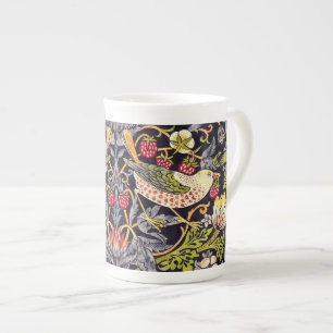 William Morris Strawberry Thief Floral Art Nouveau Porselein Kop
