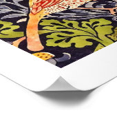 William Morris Strawberry Thief Floral Art Nouveau Poster (Hoek)