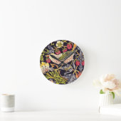 William Morris Strawberry Thief Floral Art Nouveau Ronde Klok (Huis)