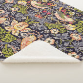 William Morris Strawberry Thief Floral Art Nouveau Sherpa Deken (3/4)