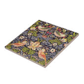 William Morris Strawberry Thief Floral Art Nouveau Tegeltje (Zijkant)