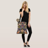 William Morris Strawberry Thief Floral Art Nouveau Tote Bag (Op model)