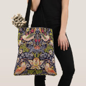 William Morris Strawberry Thief Floral Art Nouveau Tote Bag (Dichtbij)