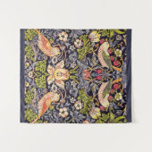 William Morris Strawberry Thief Floral Art Nouveau Wandkleed (Voorkant (horizontaal))