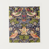 William Morris Strawberry Thief Floral Art Nouveau Wandkleed (Voorkant)