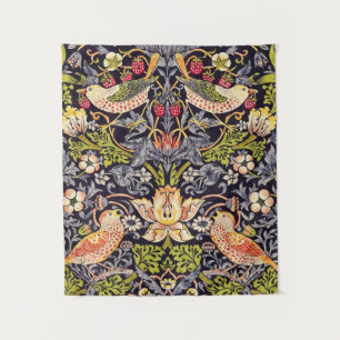 William Morris Strawberry Thief Floral Art Nouveau Wandkleed