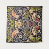 William Morris Strawberry Thief Floral Art Nouveau Wandkleed (Voorkant (horizontaal))