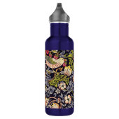 William Morris Strawberry Thief Floral Art Nouveau Waterfles (Rechts)