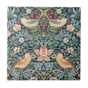 William Morris Strawberry Thief Floral patroon Tegeltje