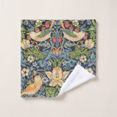 William Morris Strawberry Thief Floral Pattern Bad Handdoek (Wasdoekje)