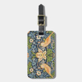 William Morris Strawberry Thief Floral Pattern Bagagelabel (Voorkant verticaal)