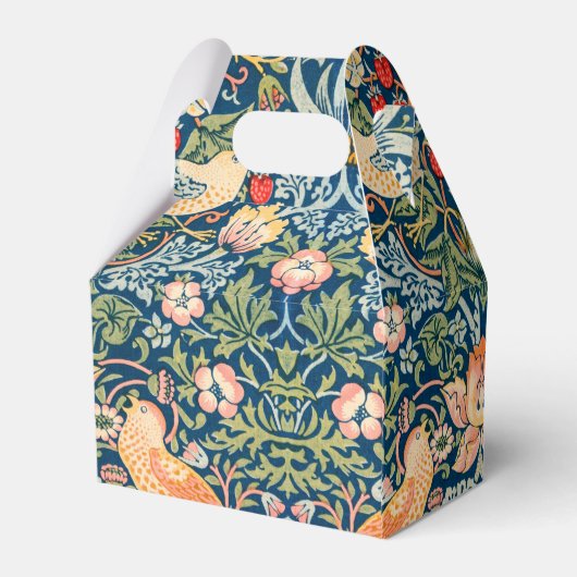 William Morris Strawberry Thief Floral Pattern Bedankdoosjes (Achterkant)