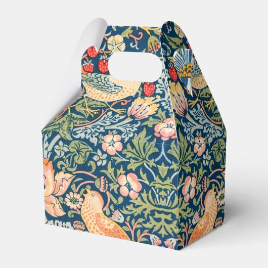 William Morris Strawberry Thief Floral Pattern Bedankdoosjes (Voorkant Zijde)