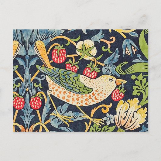 William Morris Strawberry Thief Floral Pattern Briefkaart (Voorkant)