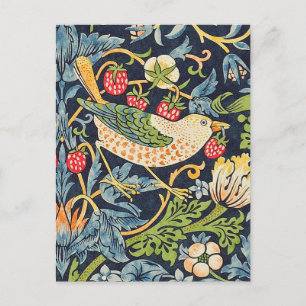 William Morris Strawberry Thief Floral Pattern Briefkaart