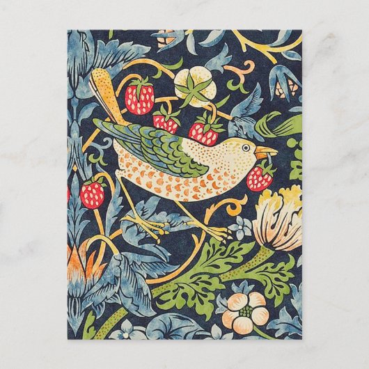 William Morris Strawberry Thief Floral Pattern Briefkaart (Voorkant)