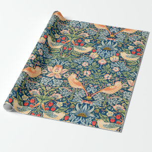 William Morris Strawberry Thief Floral Pattern Cadeaupapier