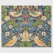 William Morris Strawberry Thief Floral Pattern Cadeaupapier (Vlak)