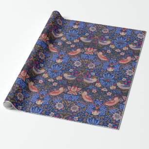 William Morris Strawberry Thief Floral Pattern Cadeaupapier