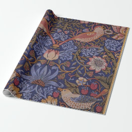 William Morris Strawberry Thief Floral Pattern Cadeaupapier