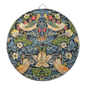 William Morris Strawberry Thief Floral Pattern Dartbord