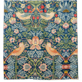 William Morris Strawberry Thief Floral Pattern Douchegordijn (Voorkant)