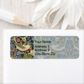 William Morris - Strawberry Thief Floral Pattern Etiket (Insitu)