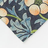 William Morris Strawberry Thief Floral Pattern Fleece Deken (Hoek)