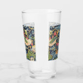 William Morris Strawberry Thief Floral Pattern Glas (Rechts)