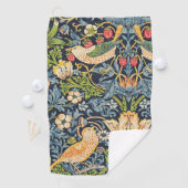 William Morris Strawberry Thief Floral Pattern Golfhanddoek (Insitu)