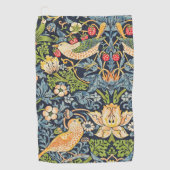 William Morris Strawberry Thief Floral Pattern Golfhanddoek (Voorkant)