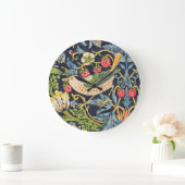 William Morris Strawberry Thief Floral Pattern Grote Klok (Huis)