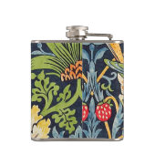 William Morris Strawberry Thief Floral Pattern Heupfles (Achterkant)