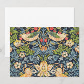 William Morris Strawberry Thief Floral Pattern Kaart (Voorkant / Achterkant)