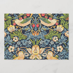 William Morris Strawberry Thief Floral Pattern Kaart