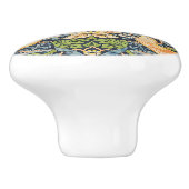 William Morris Strawberry Thief Floral Pattern Keramische Knop (Zijkant)